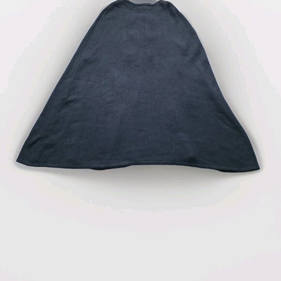 Banana Republic Merino Wool Cape XS Black Buttons Oversized Slouchy Goth Witchy - Picture 11 of 13